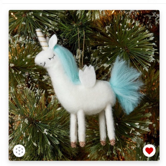 NWT TARGET UNICORN ORNAMENT CHRISTMAS TREE ORNAMENT WONDERSHOP FARMHOUSE BOHO - Picture 1 of 9